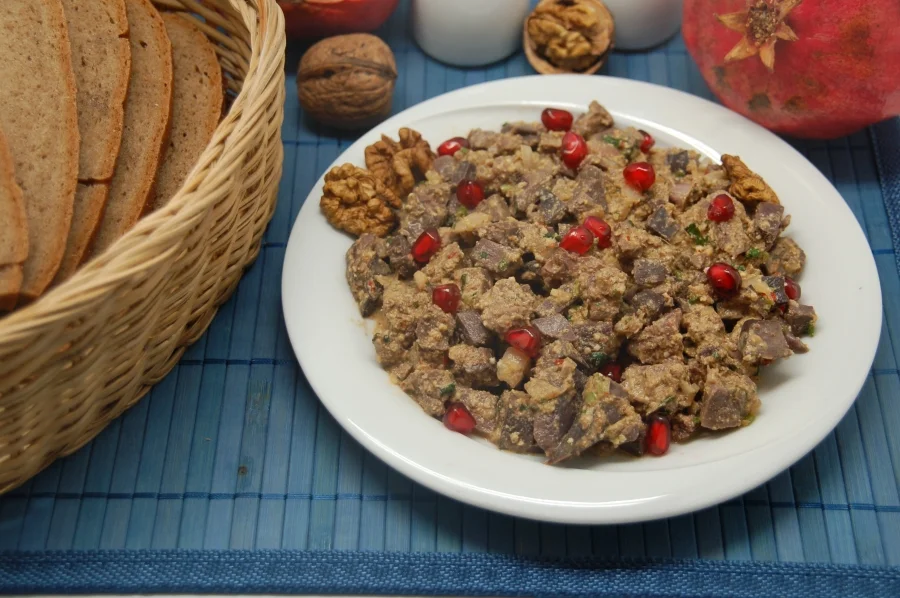 How to Make Kuchmachi | Georgian Spiced Offal & Walnut Salad
